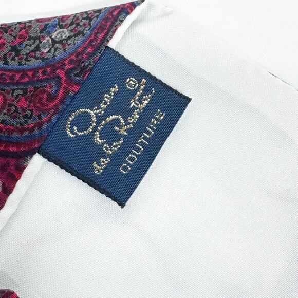 Vintage Oscar de la Renta Silk Tie - Picture 3 of 8